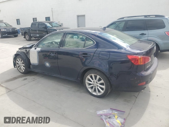 2010 Lexus IS 250 with VIN JTHCF5C27A5041511, listed as a Copart auction lot 57348775 with 125,096 mi miles and Salvage title. Bid and sale history available at DreamBid. Image 2.
