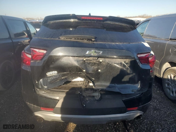 2020 Chevrolet Blazer LT with VIN 3GNKBDRS2LS715011, listed as a Copart auction lot 47259965 with 0 mi miles and Salvage Title. Bid and sale history available at carsss.com. Image 6.