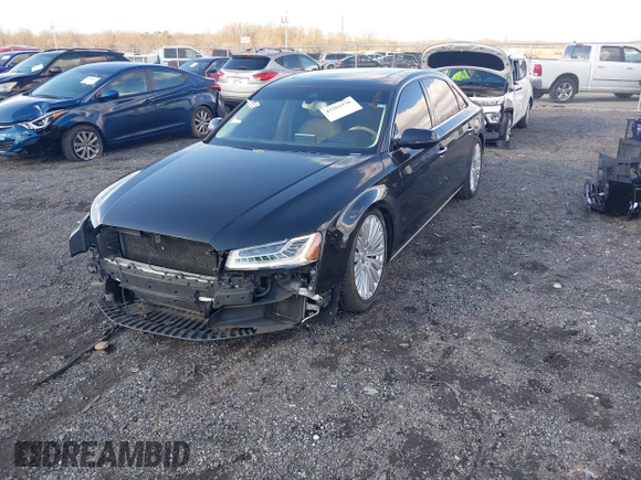 2015 Audi A8 L 4.0T with VIN WAU32AFD4FN014063, listed as a IAAI auction lot 41501970 with 158,570 mi miles. Bid and sale history available at carsss.com. Image 18.