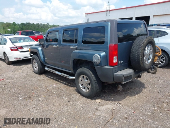 2007 Hummer H3 SUV with VIN 5GTDN13E078220713, listed as a IAAI auction lot 42122511 with 190,073 mi miles. Bid and sale history available at carsss.com. Image 3.