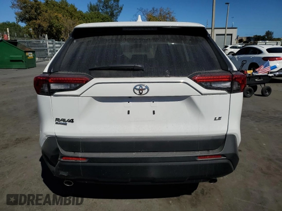 2024 Toyota RAV4 LE with VIN 2T3H1RFV9RC299215, listed as a Copart auction lot 49764535 with 7,316 mi miles and Salvage Title. Bid and sale history available at carsss.com. Image 6.