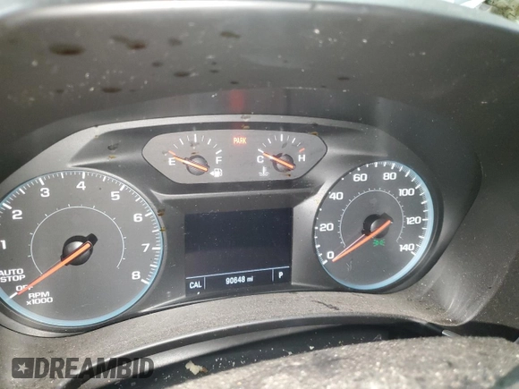 2018 Chevrolet Equinox LT with VIN 3GNAXJEV9JS644043, listed as a Copart auction lot 47387545 with 90,648 mi miles and Salvage Title. Bid and sale history available at DreamBid. Image 9.