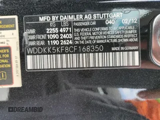2012 Mercedes-Benz E 350 with VIN WDDKK5KF8CF168350, listed as a Copart auction lot 44214485 with 70,414 mi miles and Salvage Title. Bid and sale history available at DreamBid. Image 12.