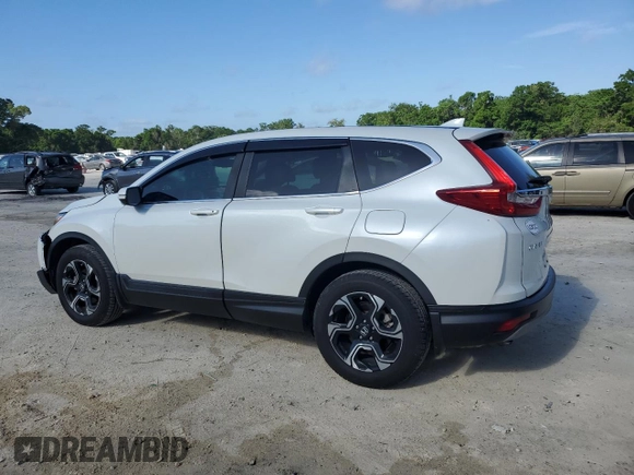 2017 Honda CR-V EX-L with VIN 2HKRW2H83HH689168, listed as a Copart auction lot 52161155 with 45,870 mi miles and Salvage Title. Bid and sale history available at carsss.com. Image 2.