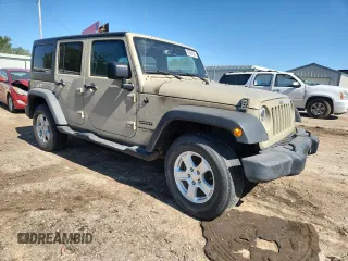 2018 Jeep Wrangler Unlimited Sport S with VIN 1C4BJWDG2JL808379, listed as a Copart auction lot 60694625 with Not provided miles and Salvage title. Bid and sale history available at DreamBid. Image 4.
