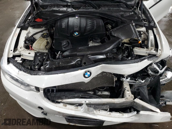 2014 BMW 4 Series 435i with VIN WBA3R1C52EK192076, listed as a Copart auction lot 60098595 with 89,504 mi miles and Salvage title. Bid and sale history available at DreamBid. Image 11.