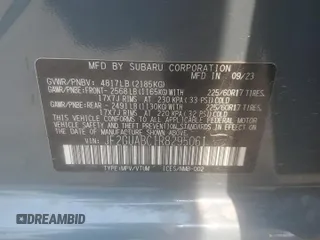 2024 Subaru Crosstrek with VIN JF2GUABC1R8295061, listed as a Copart auction lot 59364855 with 8,877 mi miles and Salvage title. Bid and sale history available at DreamBid. Image 13.