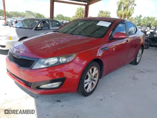 2011 Kia Optima EX with VIN KNAGN4A75B5185281, listed as a IAAI auction lot 41955141 with 191,102 mi miles. Bid and sale history available at carsss.com. Image 2.