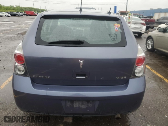 2009 Pontiac Vibe 1SA with VIN 5Y2SP67899Z469650, listed as a Copart auction lot 56767665 with 58,563 mi miles and Clean title. Bid and sale history available at DreamBid. Image 6.