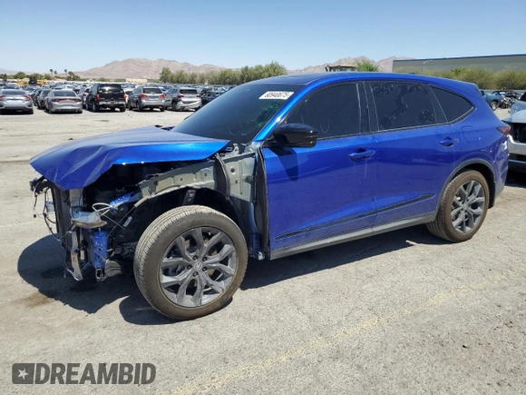 2024 Acura MDX w/A-Spec Package with VIN 5J8YE1H00RL005047, listed as a Copart auction lot 60940675 with 14,032 mi miles and Salvage title. Bid and sale history available at DreamBid. Image 1.