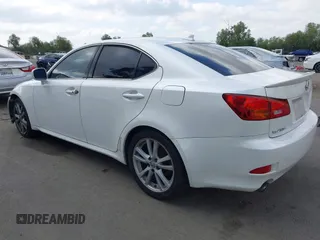 2007 Lexus IS with VIN JTHBK262072030183, listed as a IAAI auction lot 42136154 with 161,916 mi miles. Bid and sale history available at carsss.com. Image 3.