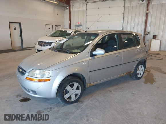 2006 Chevrolet Aveo LS with VIN KL1TD66616B565264, listed as a IAAI auction lot 42120710 with 150,638 mi miles and . Bid and sale history available at DreamBid. Image 2.