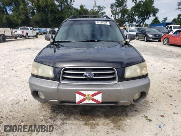 2003 Subaru Forester XS with VIN JF1SG65683H708738, listed as a Copart auction lot 74134674 with 0 mi miles and Salvage Title. Bid and sale history available at carsss.com. Image 5.