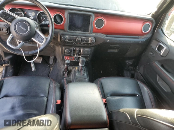 2021 Jeep Wrangler Unlimited Rubicon with VIN 1C4HJXFN6MW559471, listed as a Copart auction lot 48459855 with 33,495 mi miles and Salvage title. Bid and sale history available at DreamBid. Image 8.