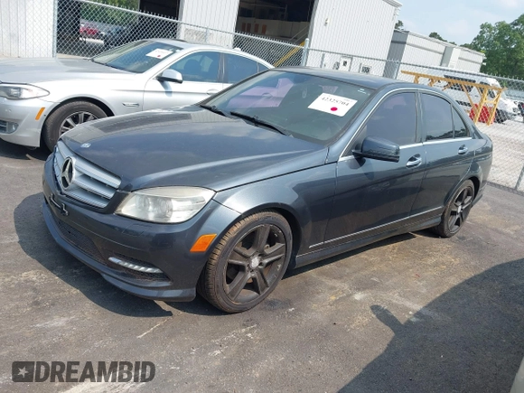 2011 Mercedes-Benz C 300 Sport with VIN WDDGF8BB6BR145705, listed as a IAAI auction lot 42325704 with 140,361 mi miles and . Bid and sale history available at DreamBid. Image 2.