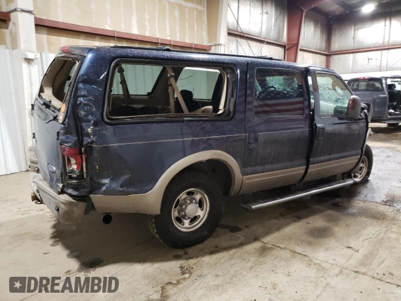 2005 Ford Excursion Eddie Bauer с VIN 1FMSU45P35ED41375, выставлен на аукционе Copart как лот 72647024 с пробегом Не указан миль и Списание • Salvage title. История ставок и продаж доступна на DreamBid. Изображение 3.