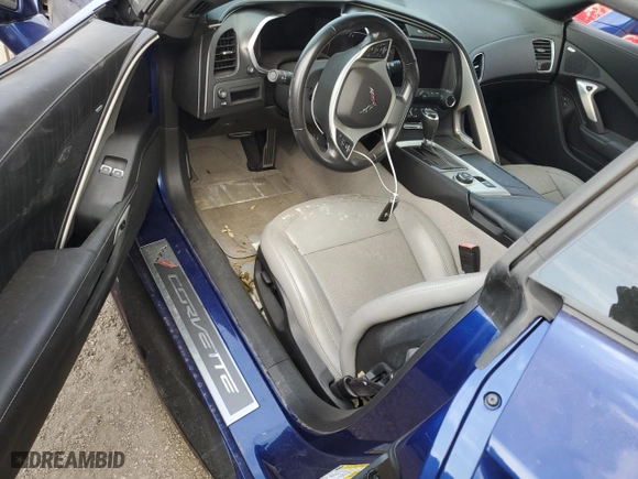2017 Chevrolet Corvette Grand Sport 1LT with VIN 1G1YW2D75H5101854, listed as a Copart auction lot 74748174 with 0 mi miles and Salvage Title. Bid and sale history available at carsss.com. Image 8.