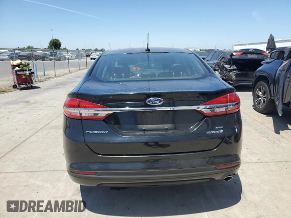 2017 Ford Fusion Hybrid SE with VIN 3FA6P0LU5HR399655, listed as a Copart auction lot 61869085 with 117,420 mi miles and Salvage title. Bid and sale history available at DreamBid. Image 6.