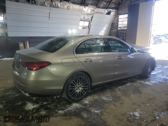 2023 Mercedes-Benz C 300 with VIN W1KAF4HB1PR120708, listed as a Copart auction lot 46120345 with Not Provided miles and Salvage Title. Bid and sale history available at DreamBid. Image 3.