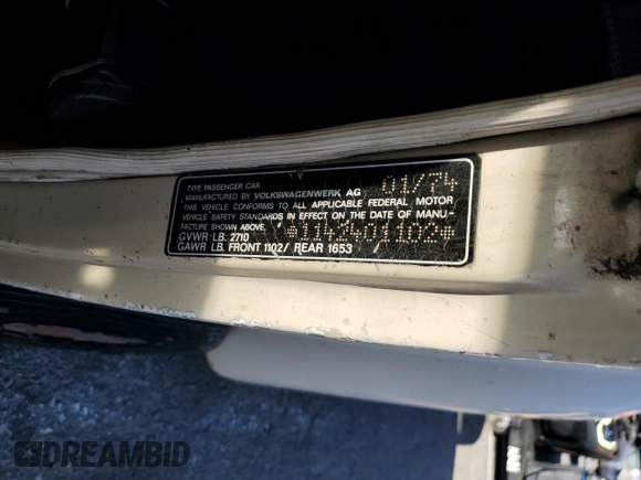 1974 Volkswagen Beetle with VIN 1142401102, listed as a Copart auction lot 87656295 with 40,458 mi miles and Salvage title. Bid and sale history available at DreamBid. Image 12.