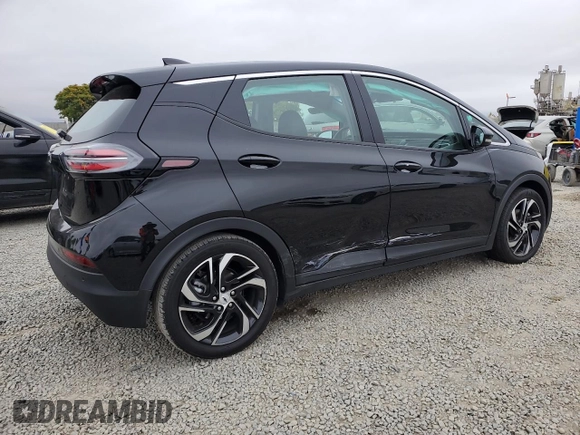 2023 Chevrolet Bolt EV 1LT with VIN 1G1FW6S0XP4108095, listed as a Copart auction lot 59920655 with 22,657 mi miles and Salvage title. Bid and sale history available at DreamBid. Image 3.