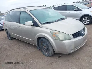 2006 Nissan Quest S Special Edition z VIN 5N1BV28U86N100058, wystawiony jako IAAI lot #42178079 z przebiegiem Nie podano mil oraz . Historia ofert i sprzedaży dostępna na DreamBid. Obrazek 1.