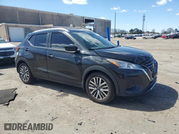2022 Nissan Kicks SV with VIN 3N1CP5CVXNL526274, listed as a Copart auction lot 50654805 with 78,185 mi miles and Salvage Title. Bid and sale history available at carsss.com. Image 4.