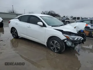 2022 Nissan Sentra SV with VIN 3N1AB8CV2NY268987, listed as a Copart auction lot 87878925 with Not Provided miles and Salvage Title. Bid and sale history available at carsss.com. Image 4.