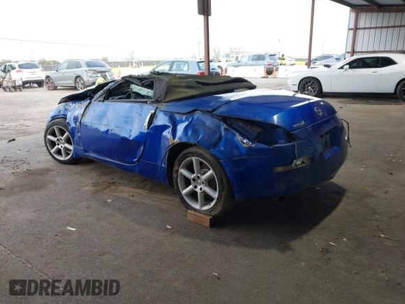 2005 Nissan 350Z Touring with VIN JN1AZ36A45M753058, listed as a IAAI auction lot 41563023 with 1 mi miles. Bid and sale history available at carsss.com. Image 3.