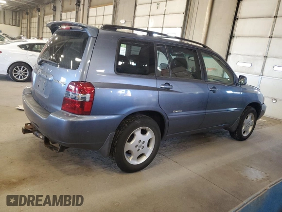 2007 Toyota Highlander w/3rd Row with VIN JTEDP21A970129098, listed as a Copart auction lot 55512315 with 187,344 mi miles and Salvage title. Bid and sale history available at DreamBid. Image 3.