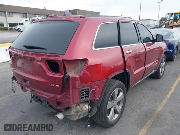 2014 Jeep Grand Cherokee Limited with VIN 1C4RJEBM1EC382529, listed as a IAAI auction lot 40929174 with 154,851 mi miles. Bid and sale history available at carsss.com. Image 4.