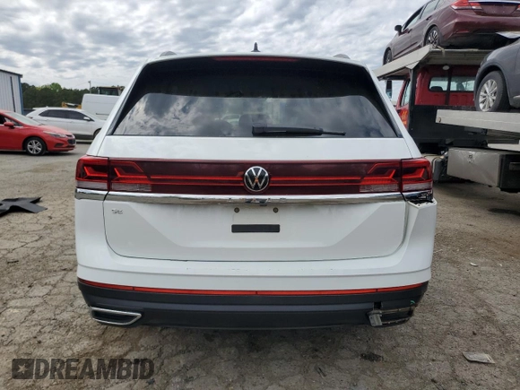 2024 Volkswagen Atlas SE with VIN 1V2DR2CA7RC579036, listed as a Copart auction lot 50594205 with 15,071 mi miles and Salvage title. Bid and sale history available at DreamBid. Image 6.