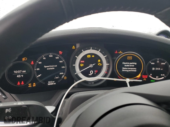 2020 Porsche 911 Carrera S with VIN WP0CB2A99LS263435, listed as a Copart auction lot 44380665 with 10,423 mi miles and Salvage Title. Bid and sale history available at DreamBid. Image 9.