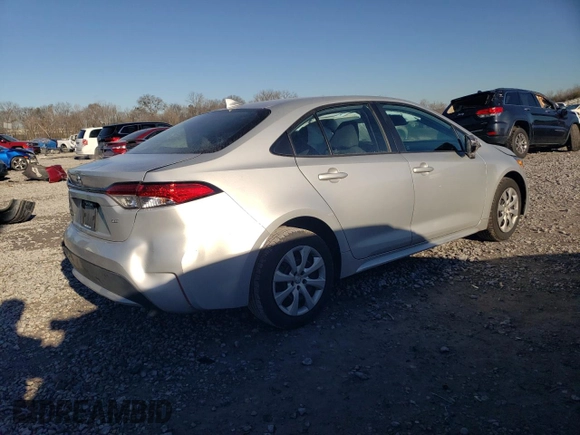 2021 Toyota Corolla LE with VIN 5YFEPMAE4MP157013, listed as a Copart auction lot 88683045 with 79,602 mi miles and Salvage Title. Bid and sale history available at DreamBid. Image 3.