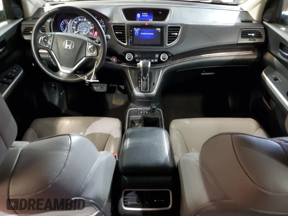 2015 Honda CR-V EX-L with VIN 5J6RM4H74FL033475, listed as a Copart auction lot 43033985 with 117,618 mi miles and Salvage Title. Bid and sale history available at carsss.com. Image 8.
