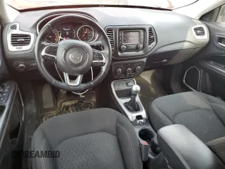 2017 Jeep Compass Sport with VIN 3C4NJCAB9HT669130, listed as a Copart auction lot 54504545 with 153,527 mi miles and Non Repairable. Bid and sale history available at carsss.com. Image 8.