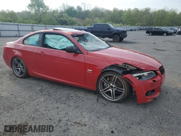 2011 BMW 3 Series 335is with VIN WBAKG1C58BE362906, listed as a Copart auction lot 54688045 with Not provided miles and Salvage title. Bid and sale history available at DreamBid. Image 4.