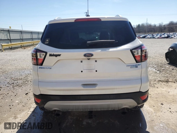 2017 Ford Escape Titanium with VIN 1FMCU9J96HUB65716, listed as a Copart auction lot 49584665 with 112,149 mi miles and Salvage Title. Bid and sale history available at carsss.com. Image 6.