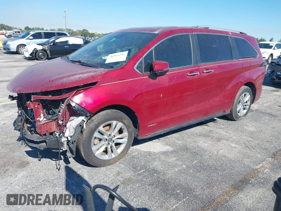 2021 Toyota Sienna Limited with VIN 5TDZSKFCXMS036019, listed as a IAAI auction lot 40965293 with 147,133 mi miles and . Bid and sale history available at DreamBid. Image 19.