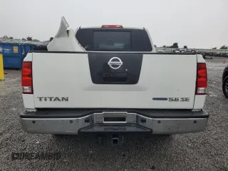 2010 Nissan Titan SE with VIN 1N6BA0ED7AN324632, listed as a Copart auction lot 57095185 with 156,391 mi miles and Salvage title. Bid and sale history available at DreamBid. Image 6.