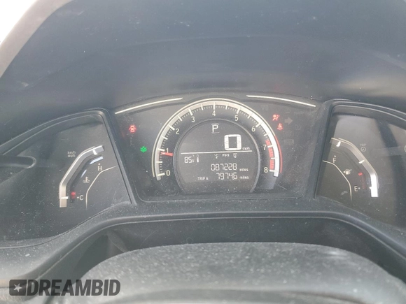 2018 Honda Civic LX with VIN 2HGFC2F56JH562175, listed as a Copart auction lot 54847145 with 87,228 mi miles and Salvage Title. Bid and sale history available at DreamBid. Image 9.