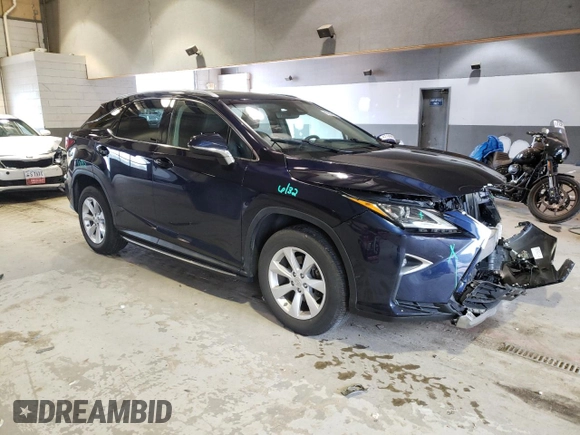 2017 Lexus RX with VIN 2T2BZMCAXHC093004, listed as a Copart auction lot 43009203 with 36,823 mi miles. Bid and sale history available at carsss.com. Image 4.