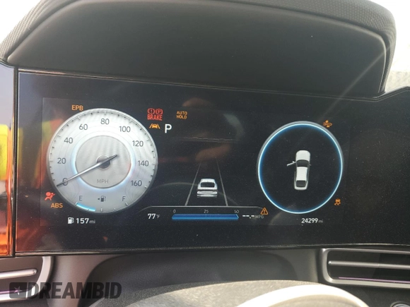 2023 Hyundai Elantra Limited with VIN KMHLP4AG2PU608936, listed as a Copart auction lot 48985815 with 24,299 mi miles and Salvage Title. Bid and sale history available at DreamBid. Image 9.
