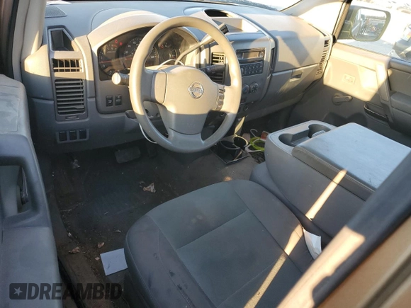 2005 Nissan Titan XE with VIN 1N6BA06A75N520497, listed as a Copart auction lot 47412095 with 170,653 mi miles and Salvage Title. Bid and sale history available at carsss.com. Image 8.