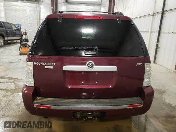 2008 Mercury Mountaineer Premier with VIN 4M2EU48E78UJ08437, listed as a Copart auction lot 77126764 with 0 mi miles and Salvage Title. Bid and sale history available at carsss.com. Image 6.