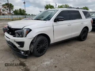 2019 Ford Expedition Limited с VIN 1FMJU2ATXKEA80924, выставлен на аукционе Copart как лот 56537255 с пробегом 111 046 миль миль и Списание • Salvage title. История ставок и продаж доступна на DreamBid. Изображение 1.
