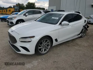 2022 Genesis G70 2.0T with VIN KMTG34TA5NU086926, listed as a Copart auction lot 74188744 with 39,898 mi miles and Salvage Title. Bid and sale history available at carsss.com. Image 1.