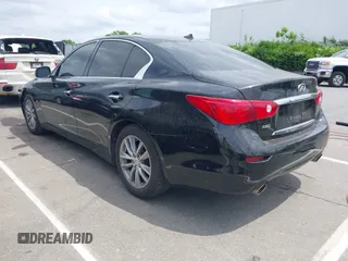 2014 Infiniti Q50 Premium with VIN JN1BV7AR1EM688240, listed as a IAAI auction lot 42118871 with 165,529 mi miles and . Bid and sale history available at DreamBid. Image 3.