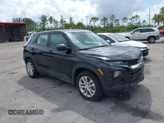 2022 Chevrolet TrailBlazer LS with VIN KL79MMS24NB139459, listed as a IAAI auction lot 42012939 with 37,757 mi miles. Bid and sale history available at carsss.com. Image 1.