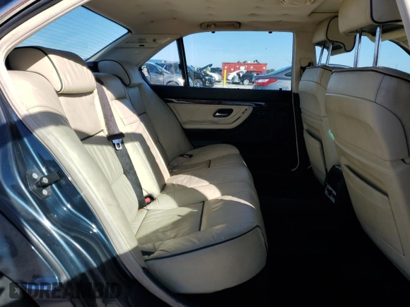 2001 BMW 7 Series 740iL with VIN WBAGH83411DP24887, listed as a Copart auction lot 42635955 with 0 mi miles and Clean Title. Bid and sale history available at carsss.com. Image 10.
